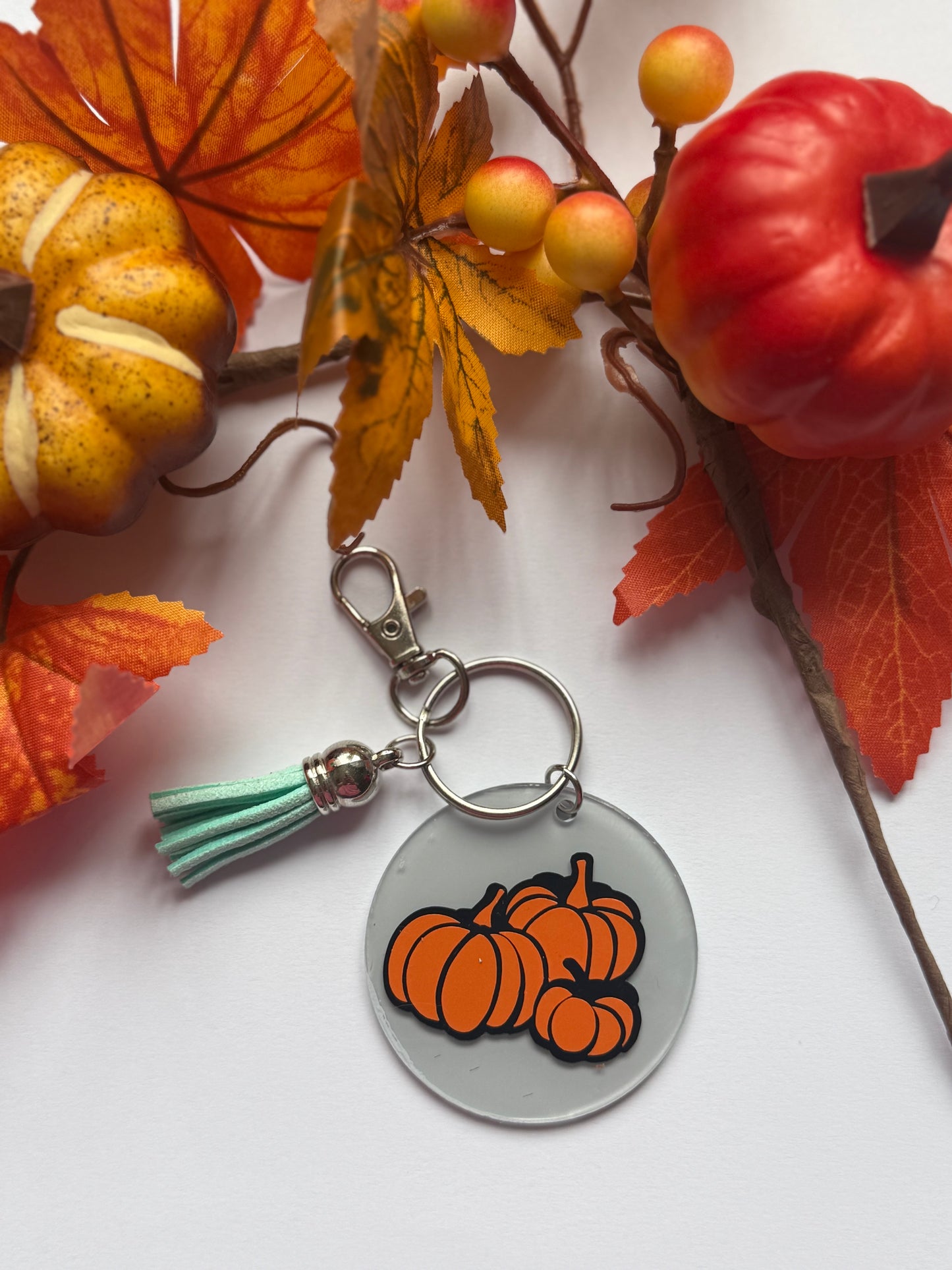 Pumpkin  Autumn themed key chain