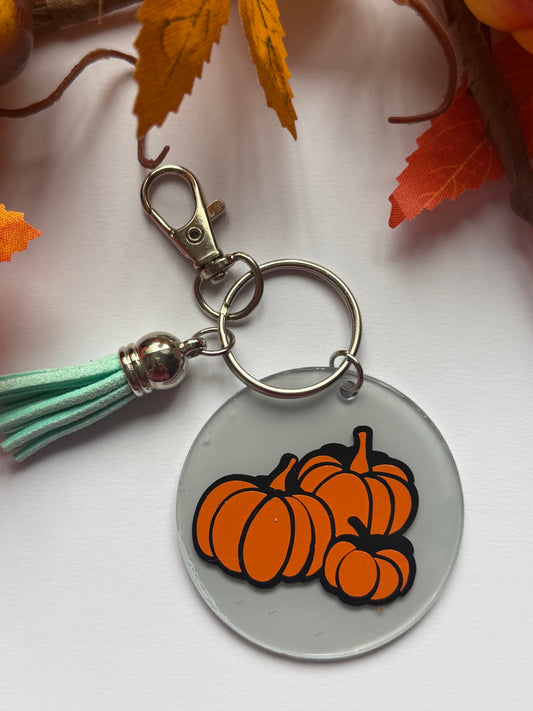 Pumpkin  Autumn themed key chain