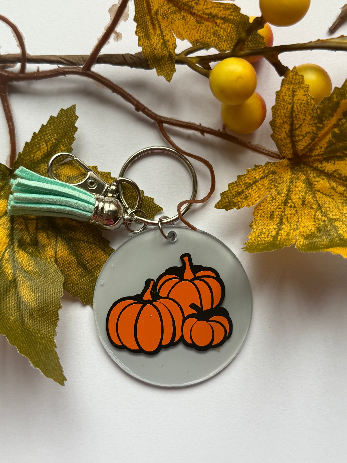 Pumpkin  Autumn themed key chain