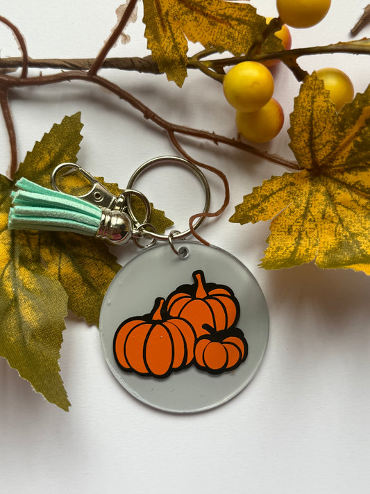 Pumpkin  Autumn themed key chain