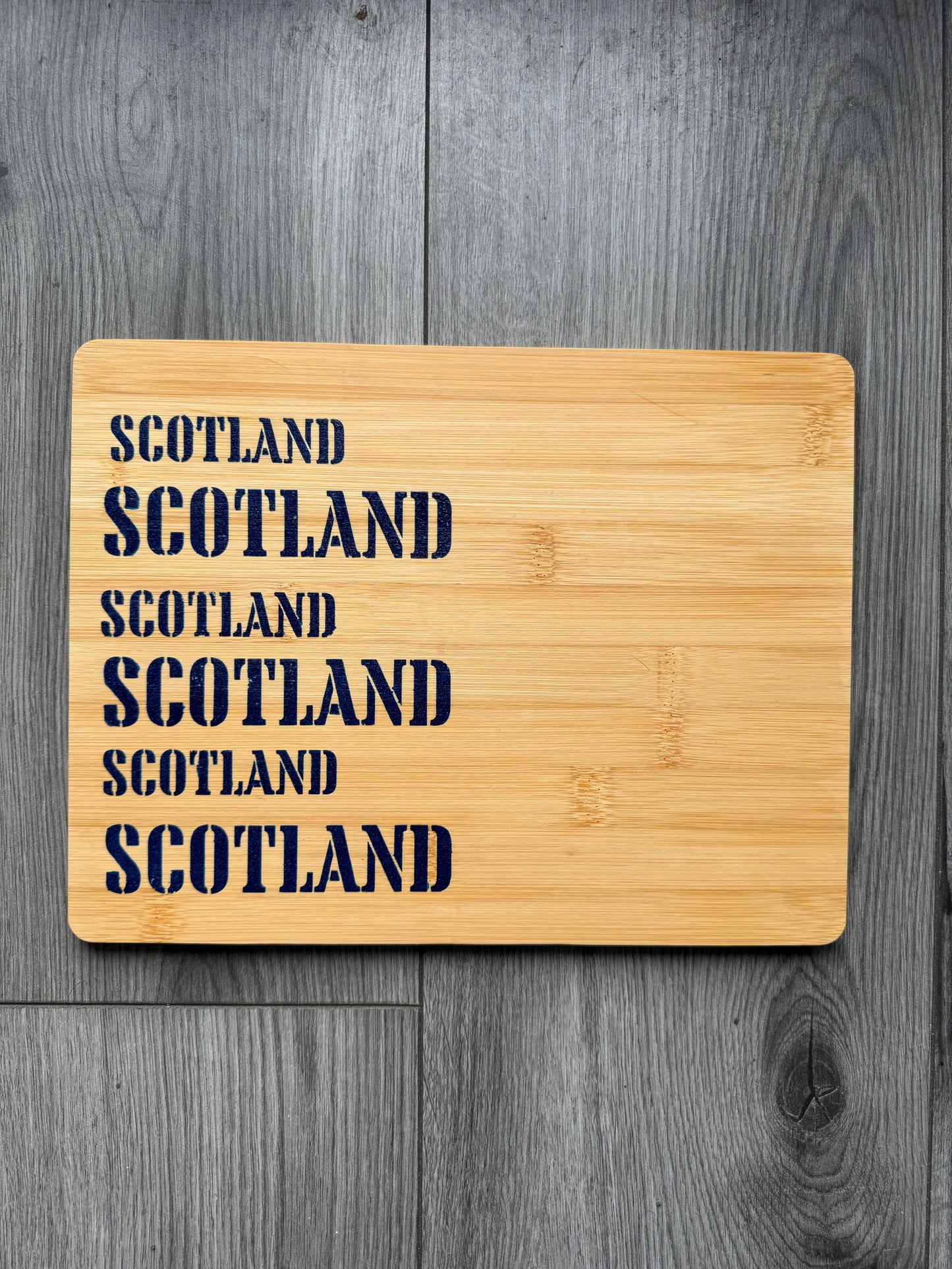 Scotland wooden cutting board