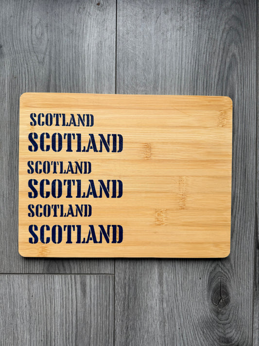Scotland wooden cutting board