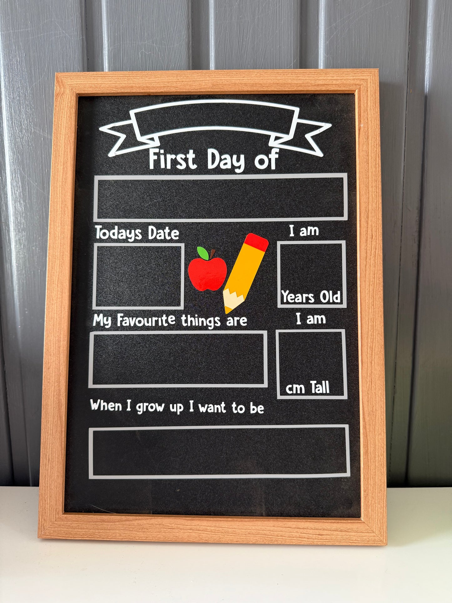 First Day of School Chalk Board